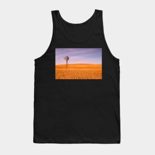 Golden Rural Landscape Tank Top